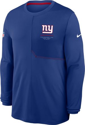 Nike New York Giants Sideline Coach Nike Mens Dri-FIT NFL Long-Sleeve Top in Blue | 03B1073K8I-B8B