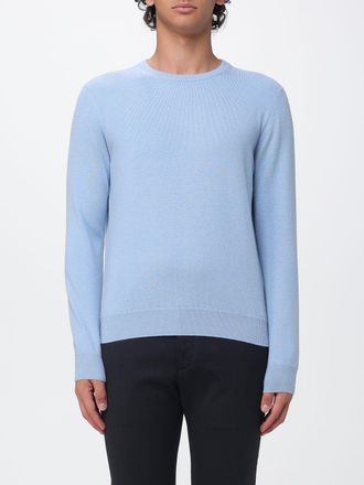 Malo Maglia girocollo in puro cashmere con bordi a costine