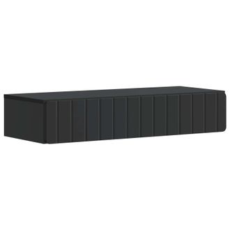 vidaXL Mesa Lateral Montada En La Pared Negro 87,5 X 34,5 X 17 Cm Vidaxl