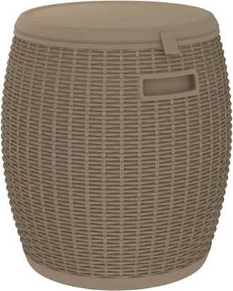 vidaXL Caja de almacenaje de jardín 4 en 1 polipropileno marrón claro vidaXL