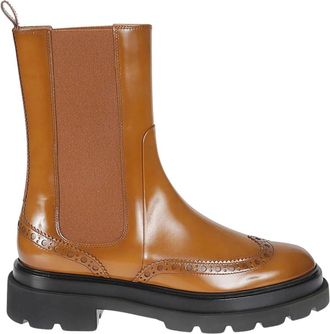 Santoni Chelsea Boots - Dames - Chelseaboots - Bruin - 36 EU - Leer - Schoenen