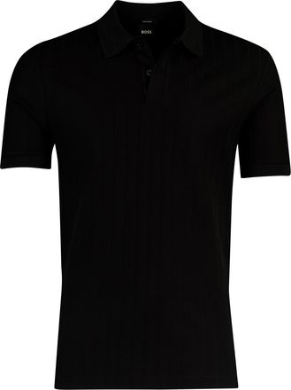 HUGO BOSS poloshirt korte mouw Boss Black zwart normale fit