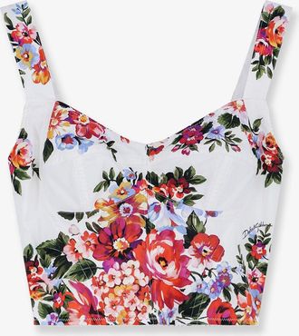 Dolce & Gabbana Cotton blend Bustier Top - DOLCE & GABBANA - gender_Woman