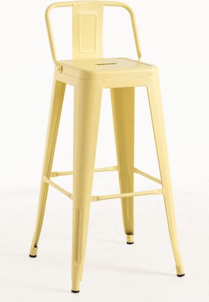 Regalos Miguel Packs Taburetes Altos - Pack 2 Taburetes Torix Respaldo 100 Cm - Amarillo Cuarzo