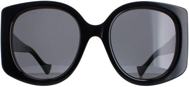 Round Womens Black Grey GG1257S - One Size