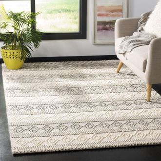 Safavieh Natura Hand Made Area rug, Grey / Ivory Bohemian Style Non-Shedding