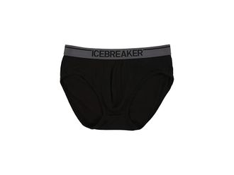 Icebreaker Anatomica Brief Mens Underwear Black/Monsoon : 2XL, Satin/Wool/Elastane