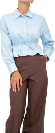 Marella Mujer, Blusas y Camisas, Azul, Talla: S