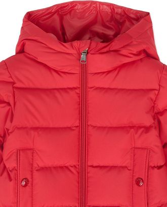 Moncler Boys Taidu Down Jacket Red Polyester Padded