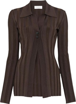 Sportmax Albio geribbeld vest - Bruin