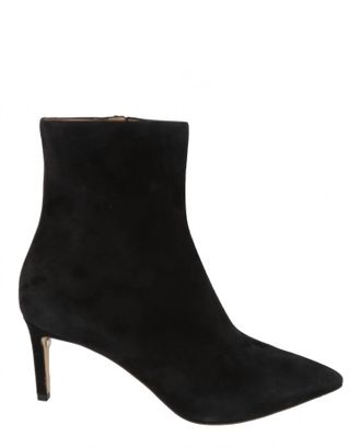 Ferragamo Womens Imogen Suede Ankle Boot In Black