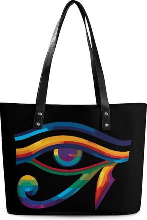 Generic Egyptian Hieroglyphic Eye of Horuses Tote Bags for Women Cute Shoulder Purses Handbags