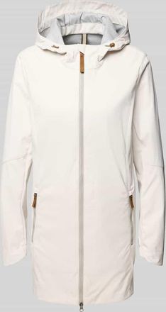 Camel Active Mantel mit Rei&szlig;verschlusstaschen in Ecru, Gr&ouml;&szlig;e 40