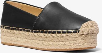 Michael Kors Lynn Leather Platform Espadrille