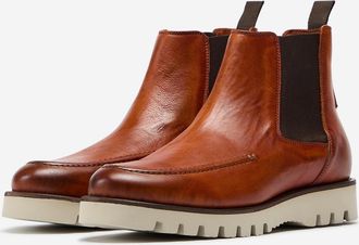 Oliver Sweeney Mens Monsaraz Chelsea Boots in Brown Leather - Size UK 9