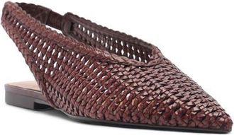 Arezzo Eva Slingback Pointed Toe Flat in Fresh Ruby at Nordstrom, Size 7.5