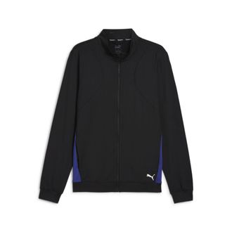 Puma Sweatjacke PUMA M CLOUDSPUN FULL ZIP JACKET, Herren, Gr. XL, schwarz (puma schwarz, lapis lazuli), Jersey, Obermaterial: 85% Polyester, 15% Elasthan, 
