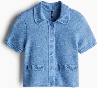 H&M Cardigan mit Kurzarm - Blue