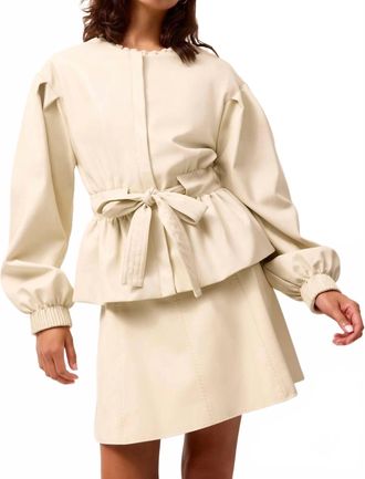 Marie Oliver Coco Jacket In Beige
