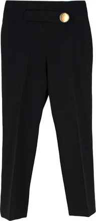 Balenciaga Black Single Button Detail Trousers Size S