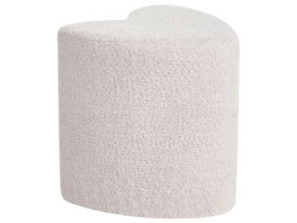 Beliani Puf Chenilla Beige