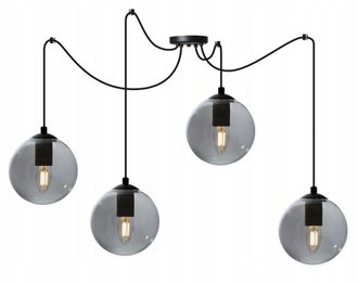 OEM L&aacute;mpara Colgante De Techo Con Forma De Ara&ntilde;a Y Bola De Cristal Led