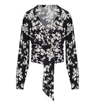 Elisabetta Franchi Black Butter Floral Shirt