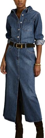 Reiss Terra Denim Midi Dress