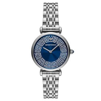 Emporio Armani T-bar Quartz Blue Dial Ladies Watch AR11627
