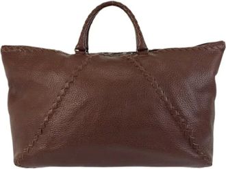 Bottega Veneta Pre-owned Tote Bags, male, Brown, Size: ONE SIZE Pre-owned Leather handbags