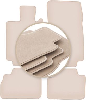 OEM Alfombrillas Premium Beige Para: Mercedes S W220 Sed&aacute;n Corto 1998-2005