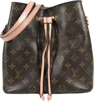 Louis Vuitton Pre-owned Bucket Bags, female, Brown, Size: ONE SIZE Pre-owned Canvas Bucket Bag