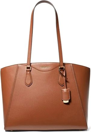 Michael Kors Leren Tote Bag - Dames - Shoppers - Bruin - ONE Size - Leer - Tassen