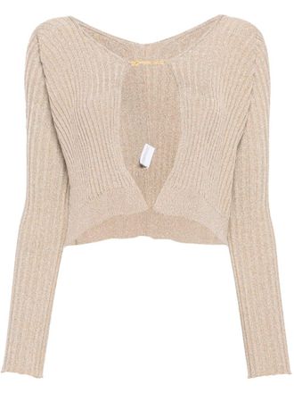 Jacquemus Vest van lurex - Goud