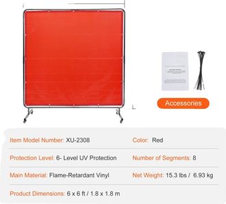 OEM Malla Para Soldadura, Material Ign&iacute;fugo, Protecci&oacute;n Uv, 6x6 Cm, Color Amarillo