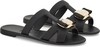 Ferragamo Lilou Slide Sandal in Nero at Nordstrom, Size 10