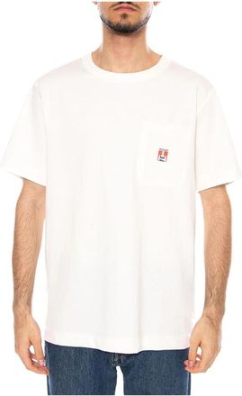 Wrangler Pocket Tee - Heren - T-shirts - Wit - L - Katoen - Tops
