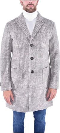 L.B.M. 1911 L.b.m. 1911, Jassen, Heren, Beige, 2Xl, Wol, Wollen Microfantasie Maatwerkjas