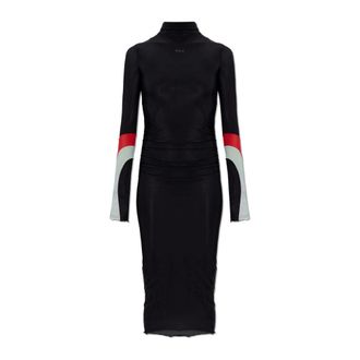 Off-white Light Jersey Insert Dress - Dames - Casual kleedjes - Zwart - S - Nylon - Kleedjes