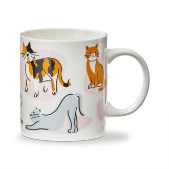 Tag Cool Cats Bone China Mug Multi 12 oz 3.25x3.25x3.5 in in Multicolored at Nordstrom