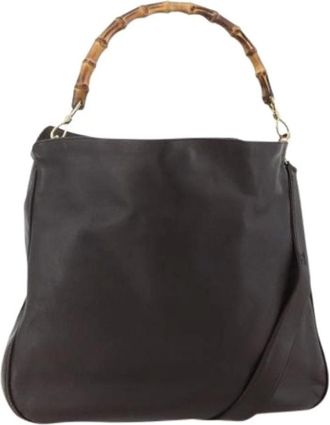 Gucci Pre-owned Handbags, female, Brown, Size: ONE SIZE Pre-owned Vintage Shoulder Bag