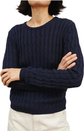 Skall Studio Marcel Jumper - Dames - Ronde hals truien - Blauw - S - Katoen - Truien & Vesten