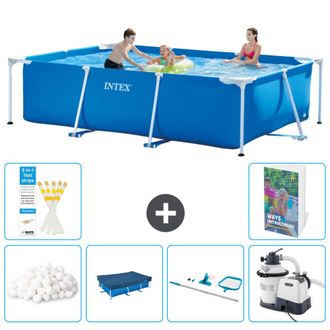 Intex Piscina Con Estructura Rectangular - 300x200x75 Cm - 7-piezas S153