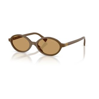 Miu Miu MU 04Zs Zonnebril - Dames - Accessoires - Bruin - Maat: 50 MM Taf