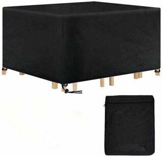 OEM Funda Rectangular Para Mesa De Jard&iacute;n, Impermeable, 420d, Anti-uv, Para Mesa De Exterior, 180 X 120 X 74 Cm