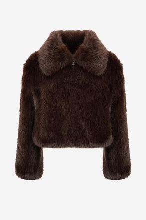 Frankie Shop Kurze Bomberjacke aus synthetischem Pelz Hope