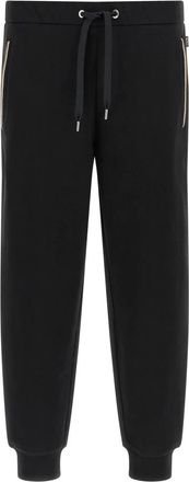 HUGO BOSS Gestreept Inzet Trainingsbroek - Heren - Sweatpants - Zwart - XL - Katoen - Broeken