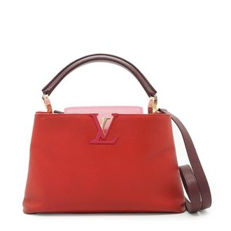 Louis Vuitton Louis Vuitton leren handtas Capucines