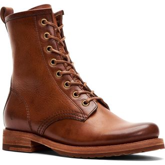 Frye Veronica Combat Boot in Caramel at Nordstrom Rack, Size 7