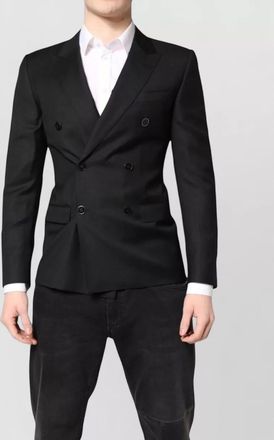 Dolce & Gabbana virgin wool slim-fit double-breasted coat